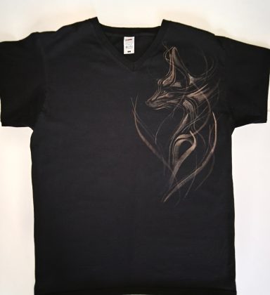 Fenek der Wüstenfuchs Stilisiertes Bild eines Wüstenfuchses